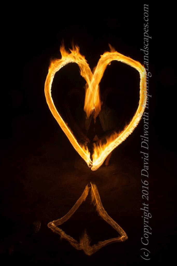 Heart while Fire-Dancing