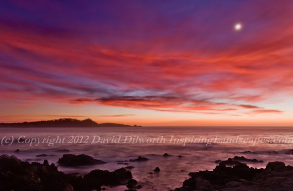 Pt. Lobos Radiant Sun-Moonset