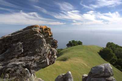 Rock, Ridge, Sea and Endless Sky